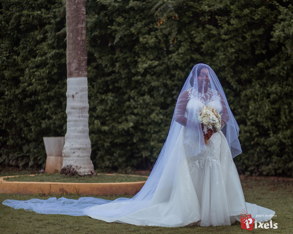 Fishtail Wedding Dress with Overskirt