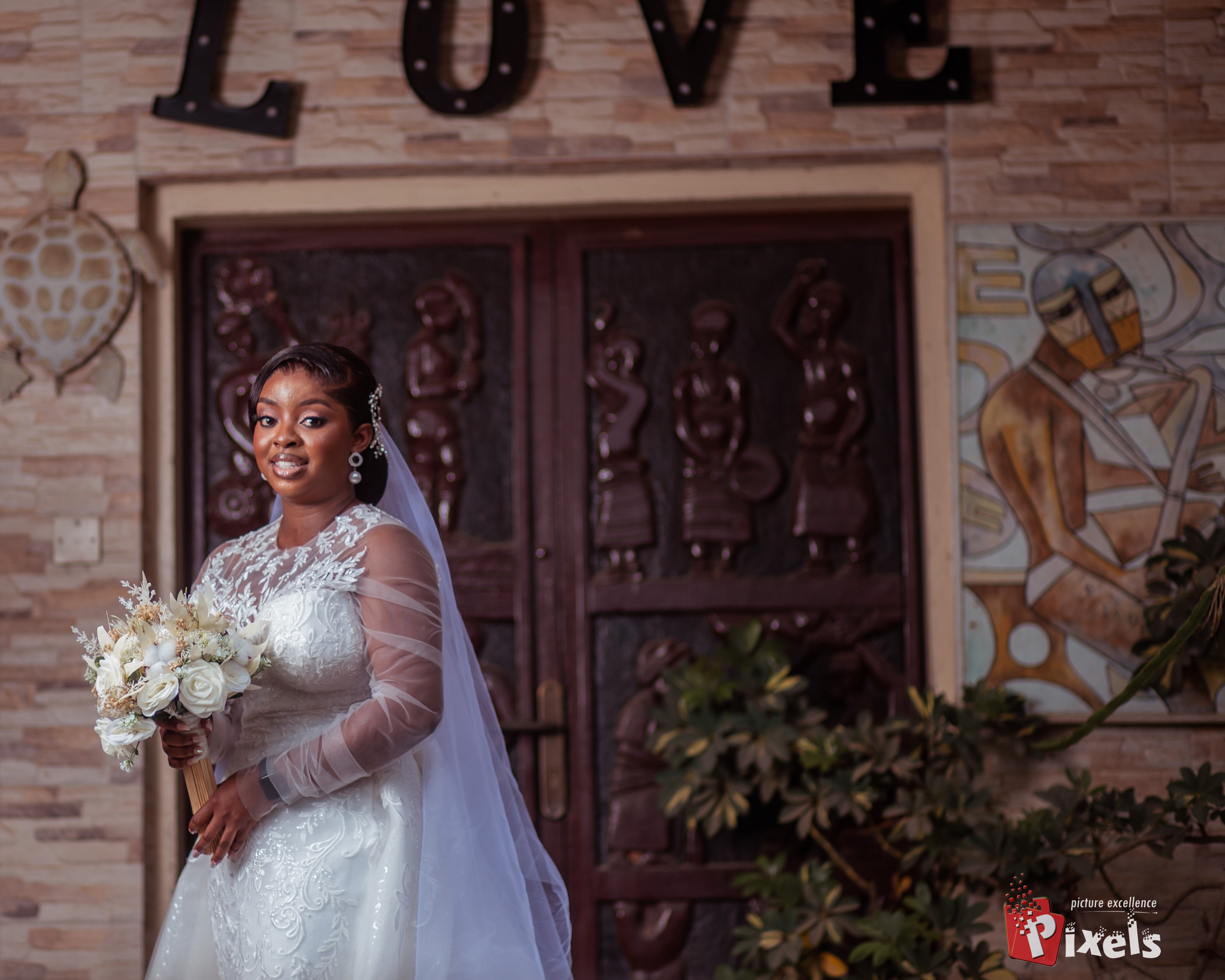 Fishtail Wedding Dress with Overskirt