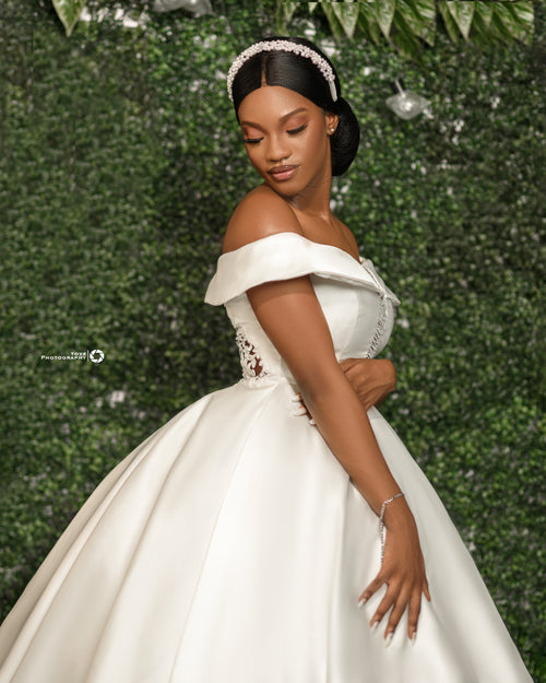 Satin Ball Wedding Dress