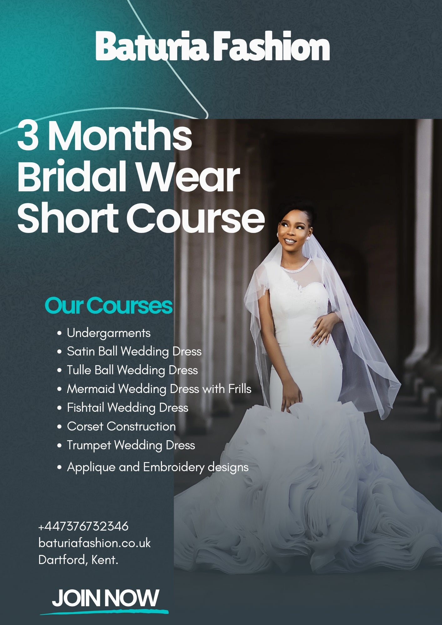 3 Months Bridal Wear Short Course